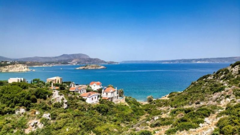 Almyrida Kreta, Almyrida: Fantastisches Grundstück direkt am Meer zu verkaufen Grundstück kaufen